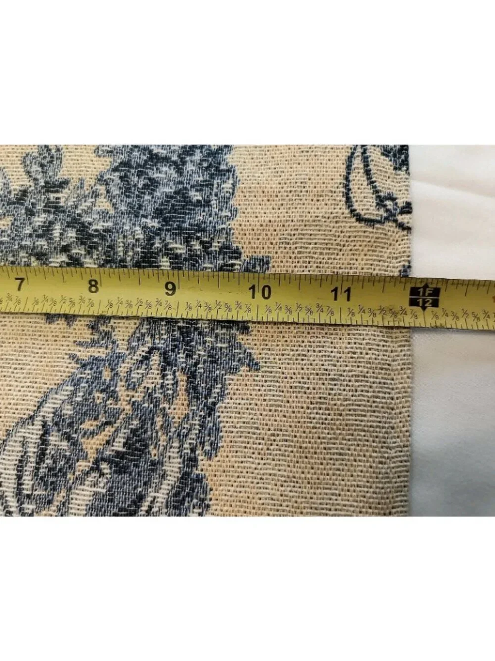 Toile de Jouy Tapestry Table Runner 71x12 French Country Vintage Styles Bicolor
